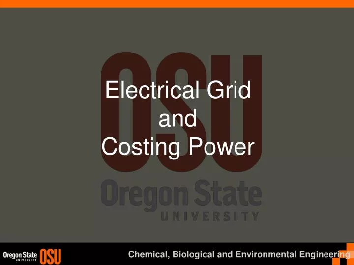 electrical grid and costing power