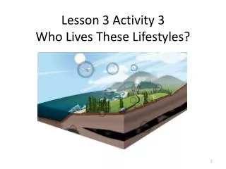 lesson 3 activity 3 who lives these lifestyles