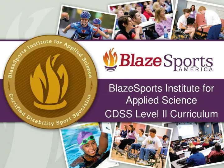 blazesports institute for applied science cdss level ii curriculum