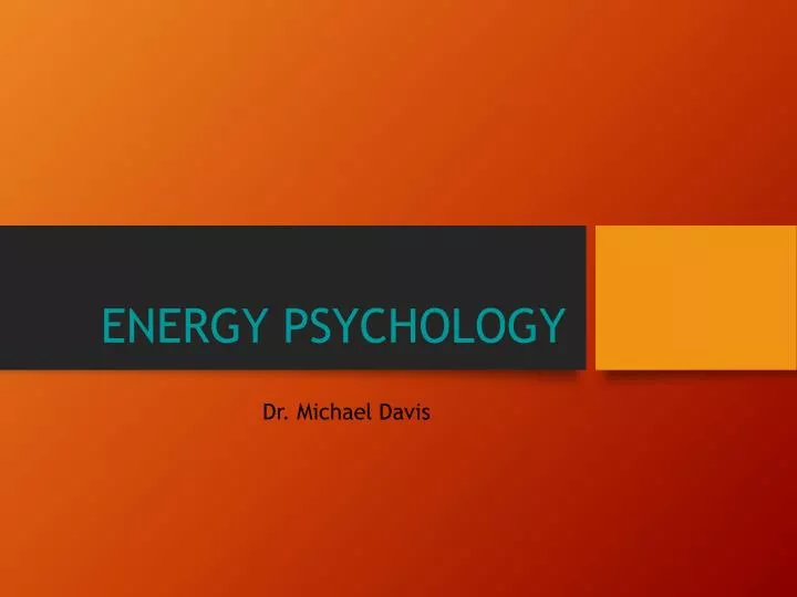 energy psychology