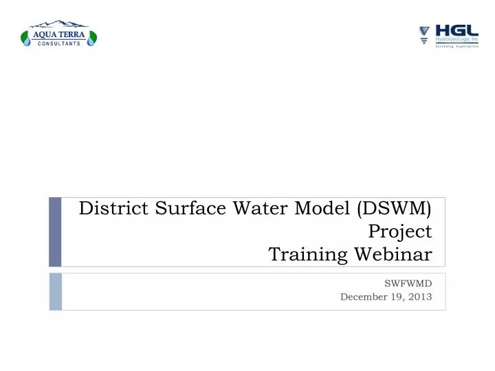 district surface water model dswm project training webinar
