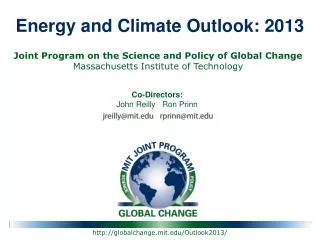 Energy and Climate Outlook: 2013