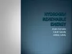 Hydrogen Renewable Energy - slide 1