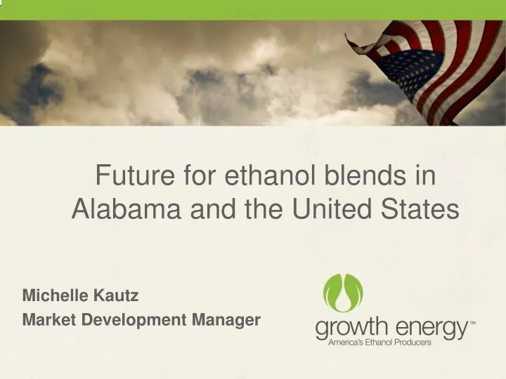 future for ethanol blends in alabama and the united states