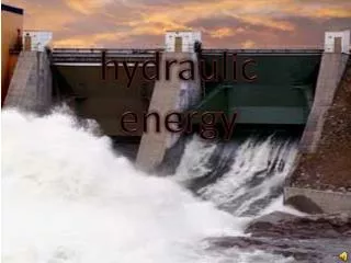 hydraulic energy