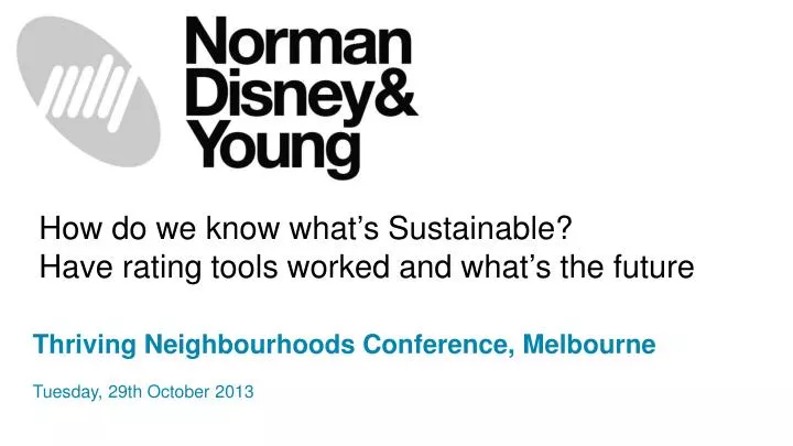 how do we know what s sustainable have rating tools worked and what s the future