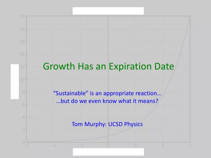 growth has an expiration date