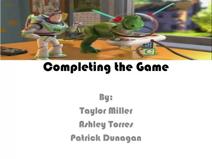 completing the game