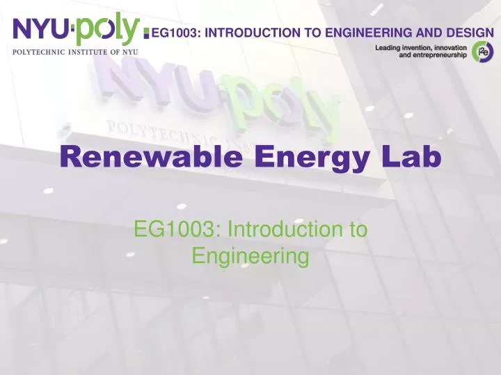 renewable energy lab