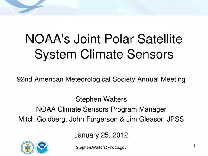 noaa s joint polar satellite system climate sensors