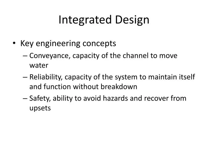 integrated design