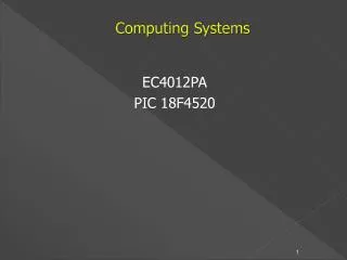 Computing Systems