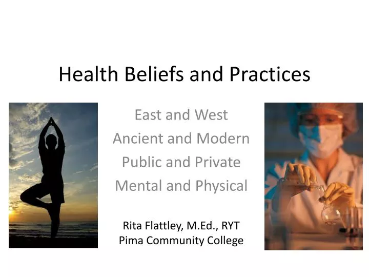 health beliefs and practices