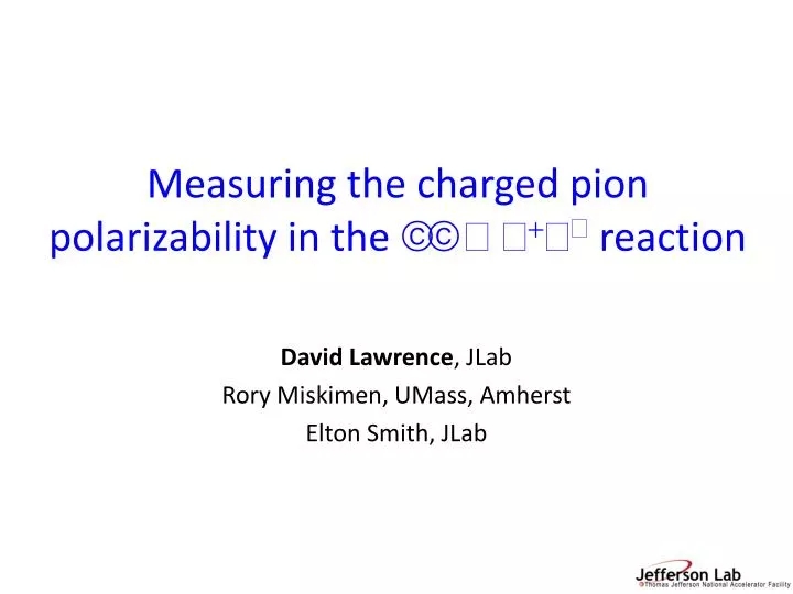 measuring the charged pion polarizability in the reaction