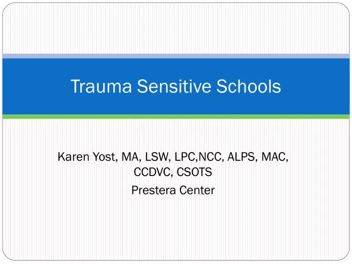 trauma sensitive schools