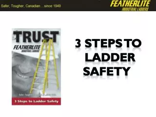 3 steps to ladder safety