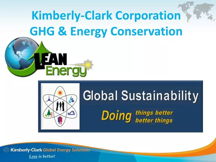 kimberly clark corporation ghg energy conservation