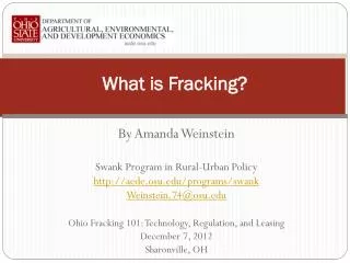 What is Fracking?