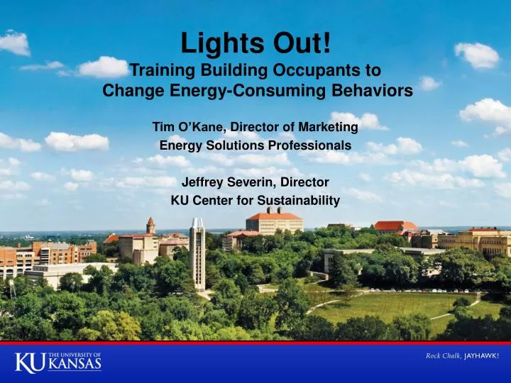 lights out training building occupants to change energy consuming behaviors