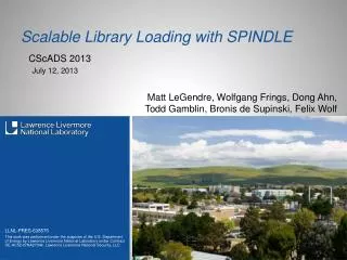 Scalable Library Loading with SPINDLE