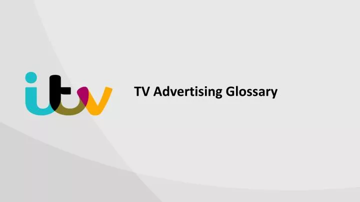 tv advertising g lossary