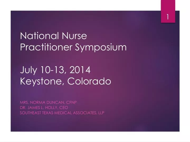 national nurse practitioner symposium july 10 13 2014 keystone colorado