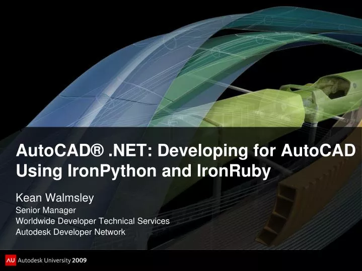 autocad net developing for autocad using ironpython and ironruby