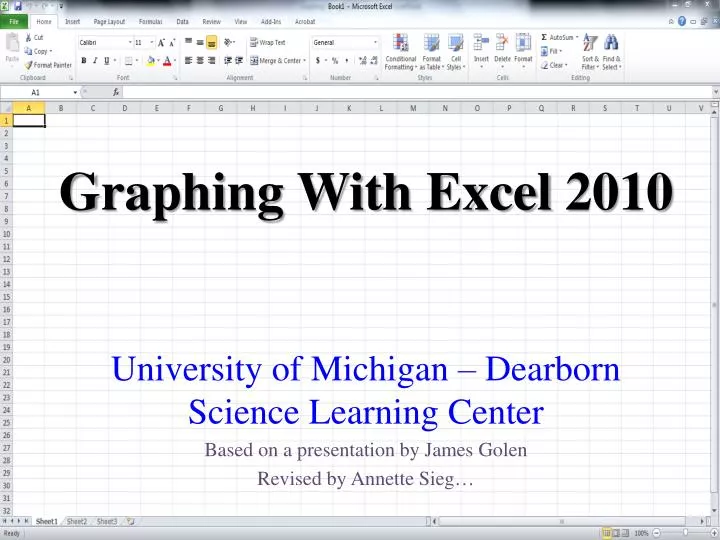 graphing with excel 2010