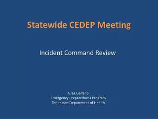 Statewide CEDEP Meeting