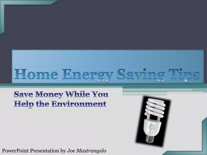 home energy saving tips