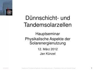 d nnschicht und tandemsolarzellen