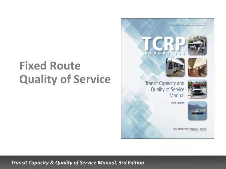 fixed route quality of service