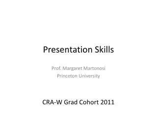 Presentation Skills