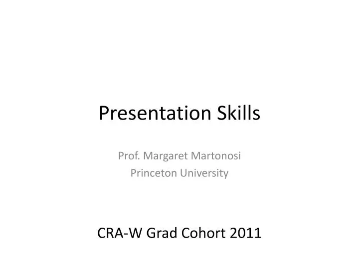 presentation skills