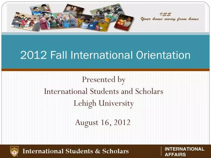 2012 fall international orientation