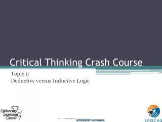 Critical Thinking Crash Course