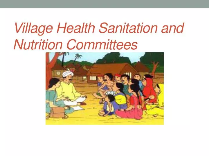 village health sanitation and nutrition committees