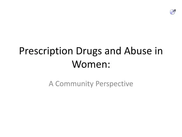 prescription drugs and abuse in women