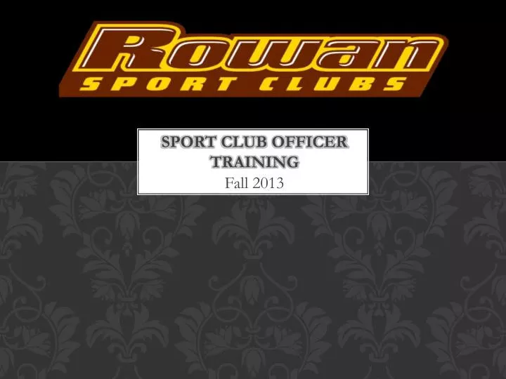 sport club officer training