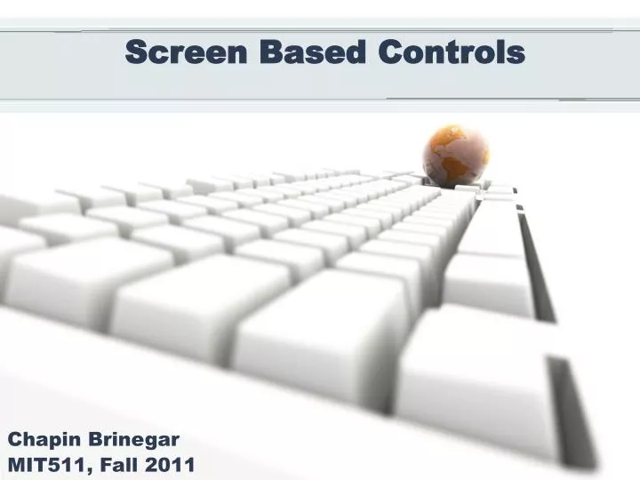 screen based controls