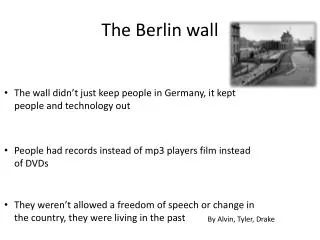 The Berlin wall