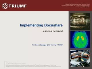 Implementing Docushare