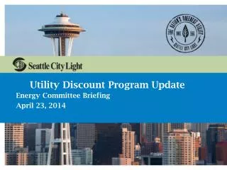 Utility Discount Program Update