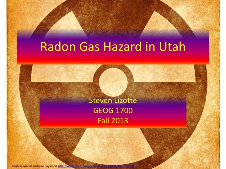 radon gas hazard in utah