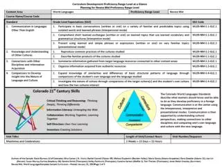 http:// www.cde.state.co.us / StandardsAndInstruction /Curriculum/ WorldLanguages.asp