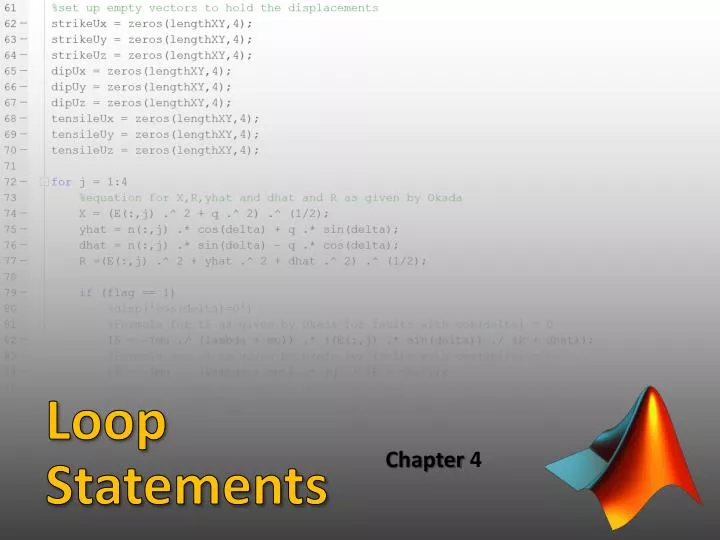 loop statements