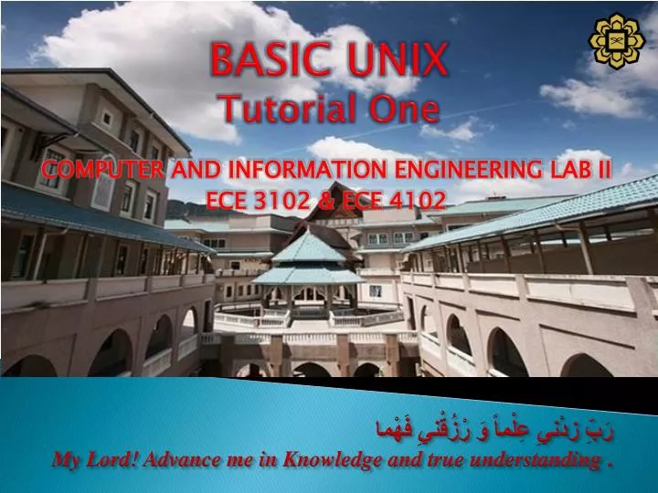 basic unix tutorial one