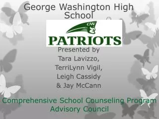 Comprehensive School Counseling Program Advisory Council