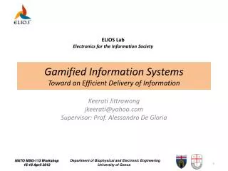 Gamified Information Systems Toward an Efficient Delivery of Information