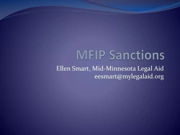 mfip sanctions